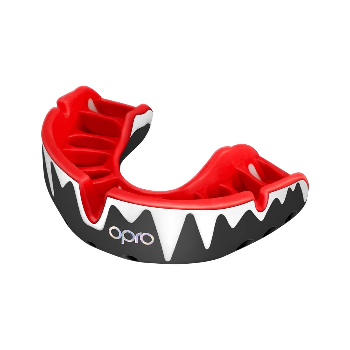 Platinum Level Mouthguard Black/White/Red (Age 10+)